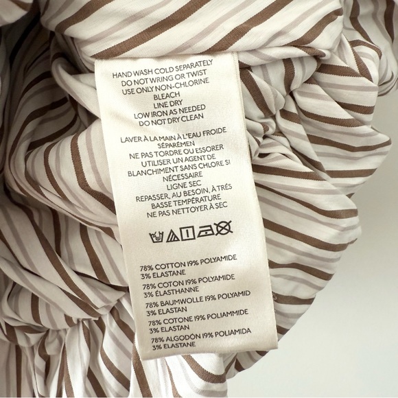 Anthropologie Striped Mini Dress - White and Black - Picture 6 of 6